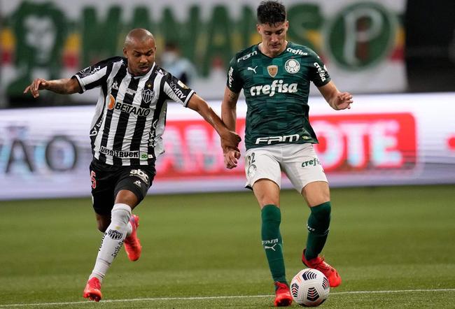 Fotos do jogo de ida da semifinal da Copa Libertadores de 2021, entre Palmeiras e Atltico, no Allianz Parque, em So Paulo