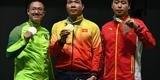 Imagens da comemora��o da primeira medalha do Brasil nos Jogos do Rio