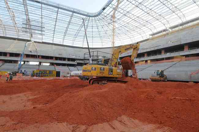 Futuro estádio do Galo, Aena MRV está com 60% das obras concluídas