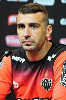 Lucas Pratto participou da entrevista coletiva