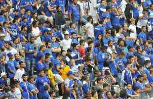 Fotos das torcidas de Cruzeiro e River Plate, no Mineiro, em duelo de volta das oitavas de final da Copa Libertadores