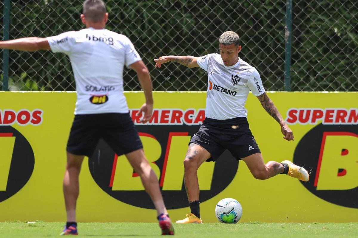 Fotos do treino do Atlético nesta quarta-feira, que contou com Nacho Fernández