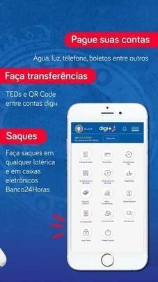 Imagens do aplicativo da conta digital Digimais