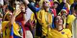 Torcedores do Equador no jogo de abertura da Copa do Mundo