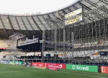 Capacidade de público do Mineirão para partida desta quarta-feira contra o Brasiliense foi reduzida por conta do evento Buteco do Gusttavo Lima