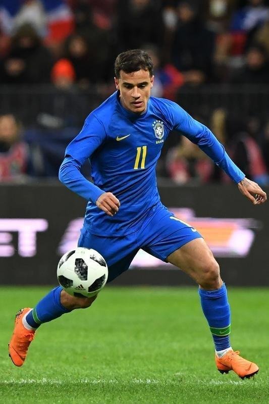 Imagem da partida amistosa entre Rssia e Brasil, no Estdio Lujniki, em Moscou