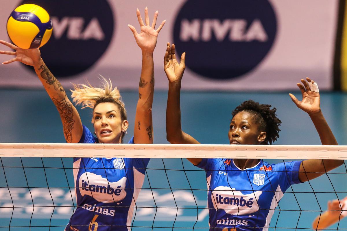 Minas supera o Praia Clube por 3 sets a 2 em Saquarema-RJ, na terceira partida da final, e conquista o tetra da Superliga Feminina.