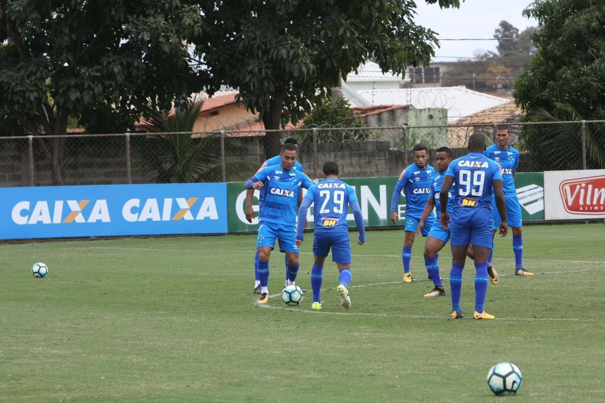 Imagens do treino do Cruzeiro na manh desta quarta-feira, 2 de agosto, na Toca da Raposa II