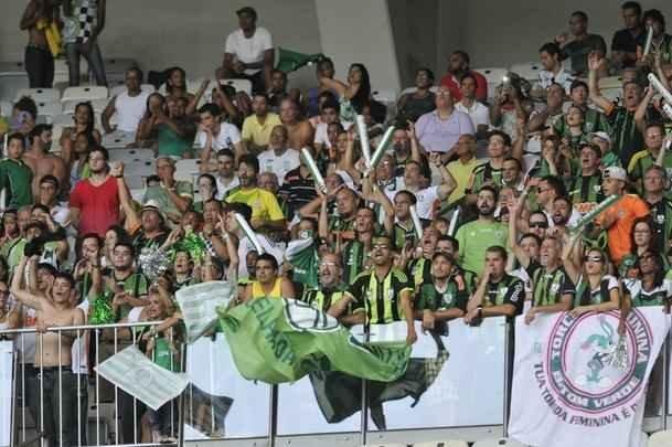 Imagens da comemorao do Amrica com a conquista do ttulo