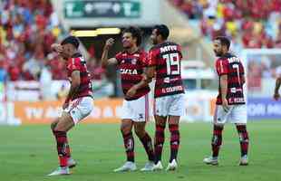 Willian Aro marcou o primeiro gol do Flamengo logo no primeiro minuto de jogo: Flamengo 1 a 0