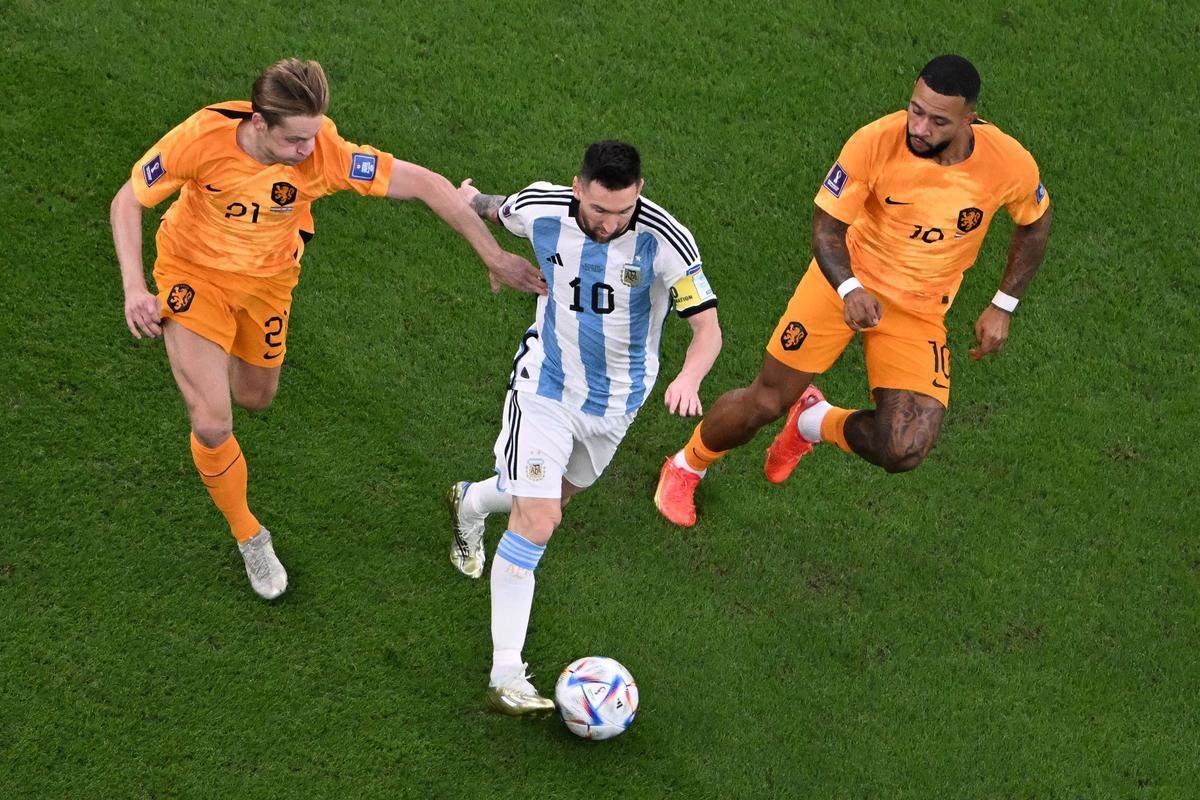 Fotos do jogo entre Holanda e Argentina, pelas quartas de final da Copa do Mundo do Catar