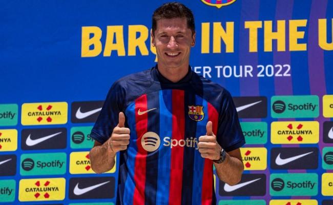 Lewandowski foi uma das contrataes do Barcelona