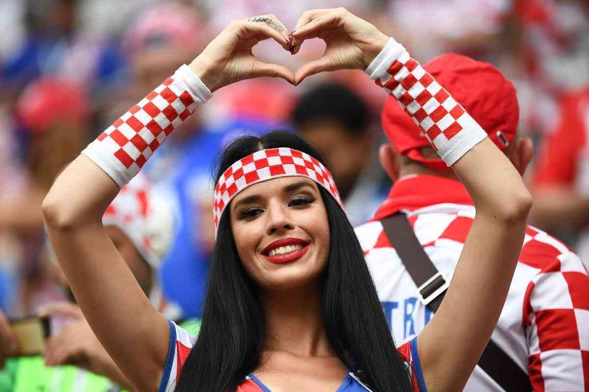Torcida croata na grande final da Copa do Mundo, no Estdio Luzhniki, em Moscou