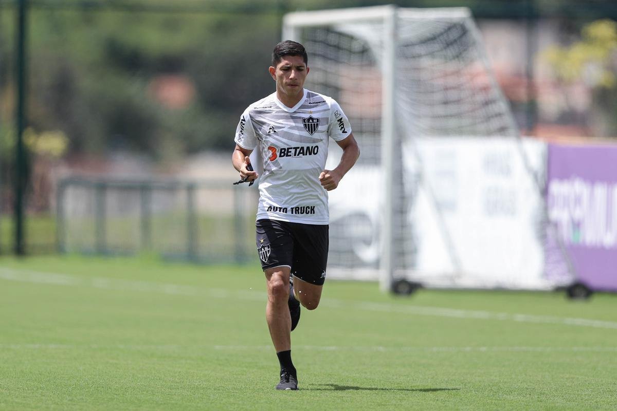 Treino do Atltico em 15/3/2021, na Cidade do Galo