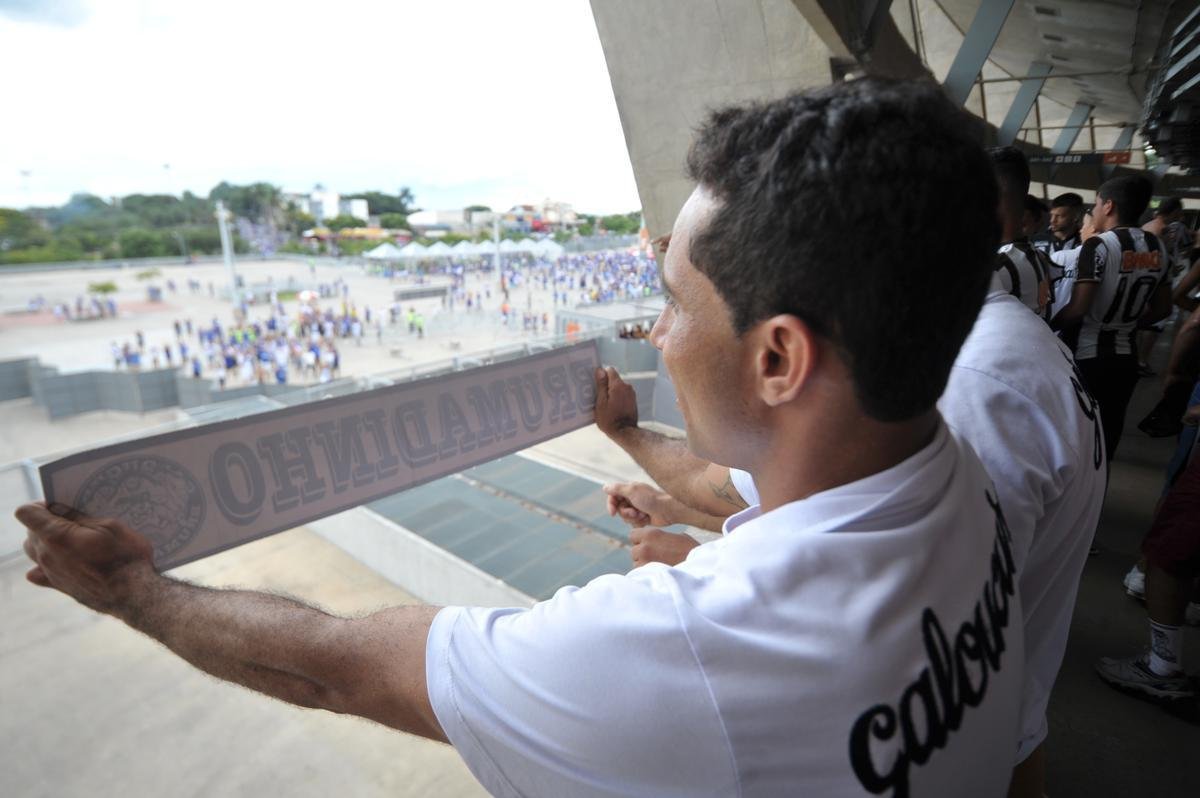 Fotos da torcida do Atltico na primeira final do Mineiro, contra o Cruzeiro, no Mineiro