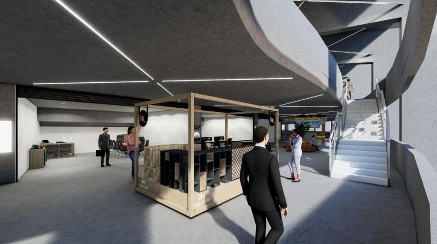 Alm de seguir como complexo esportivo, a rea do ginsio abrigar um restaurante com vista panormica, um shopping e um hotel