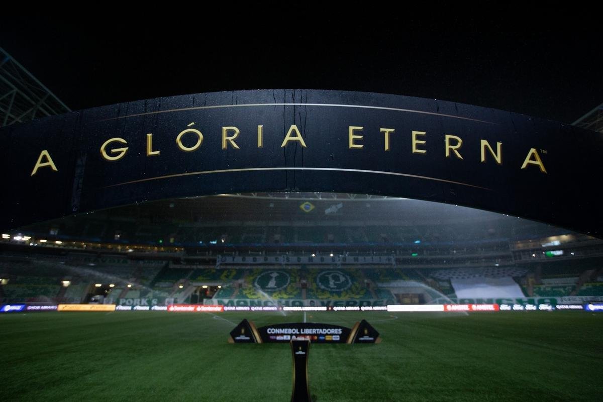 Fotos do Allianz Parque, em So Paulo, palco do jogo entre Palmeiras e Atltico pela semifinal da Copa Libertadores 2021