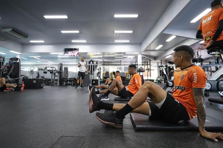 Fotos do treino do Atlético antes da viagem para a Argentina