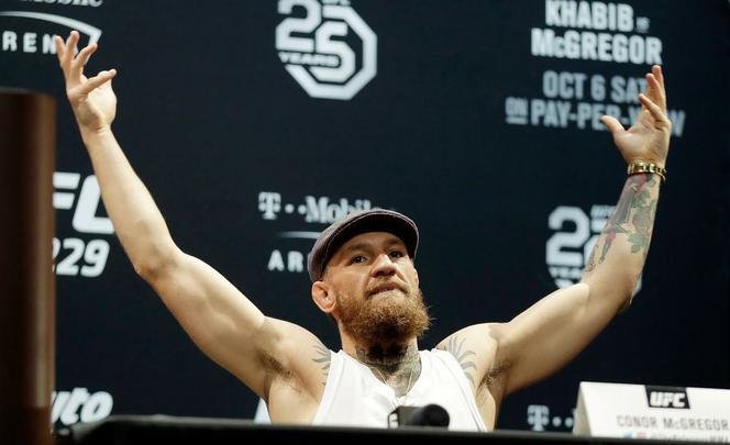 Imagens do Media Day do UFC 229, com Conor McGregor e Khabib Nurmagomedov