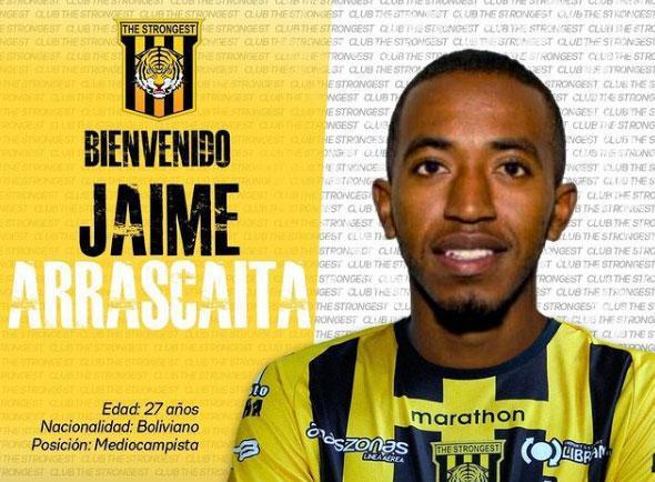 Jaime Arrascaita, meio-campista (The Strongest, da Bolívia)