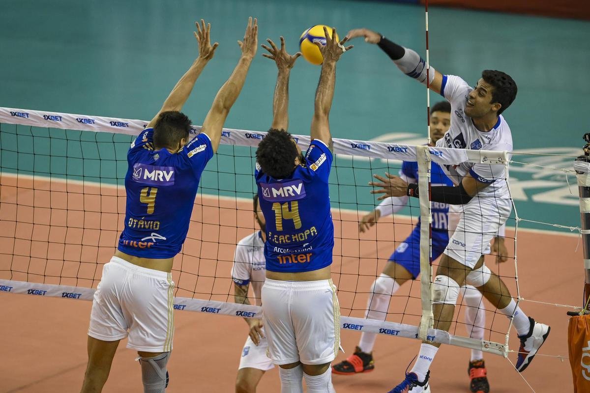 Cruzeiro venceu o Minas no tie-break no primeiro jogo da final da Superliga