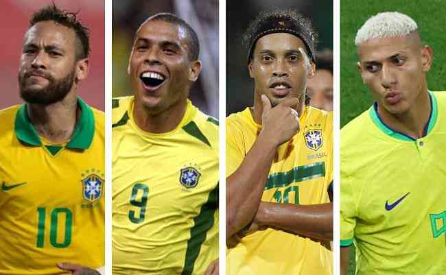 Richarlison entra para lista dos maiores artilheiros do Brasil no sculo XXI, que tem nomes de peso, como Neymar, Ronaldo Fenmeno e Ronaldinho Gacho