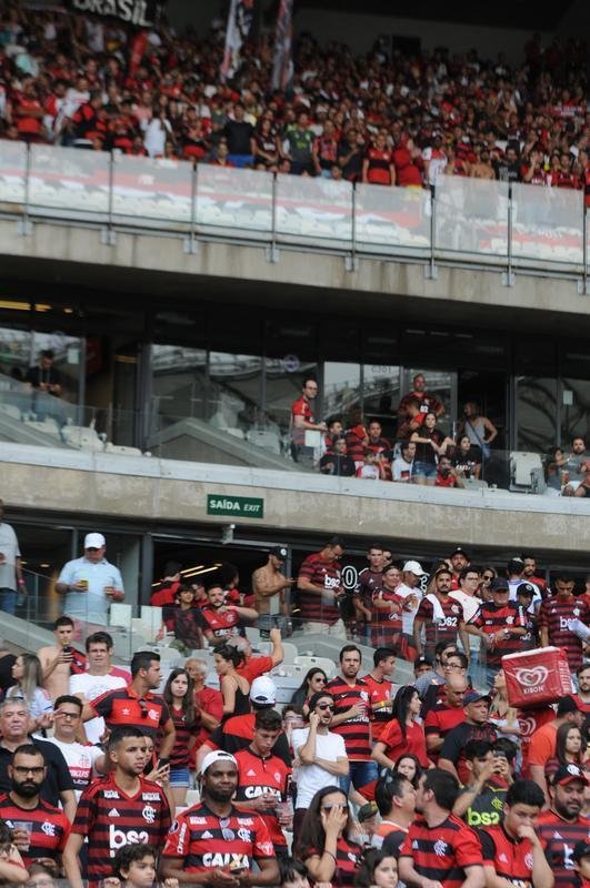 Torcidas de Cruzeiro e Flamengo fizeram a festa em duelo das equipes no Mineiro