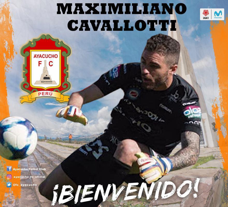 Maximiliano Cavallotti, goleiro (Ayacucho, do Peru)