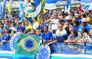 Torcida do Cruzeiro no clssico contra o Atltico, no Mineiro, pela 10 rodada do Estadual