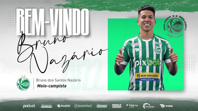 Juventude contratou o meia Bruno Nazário