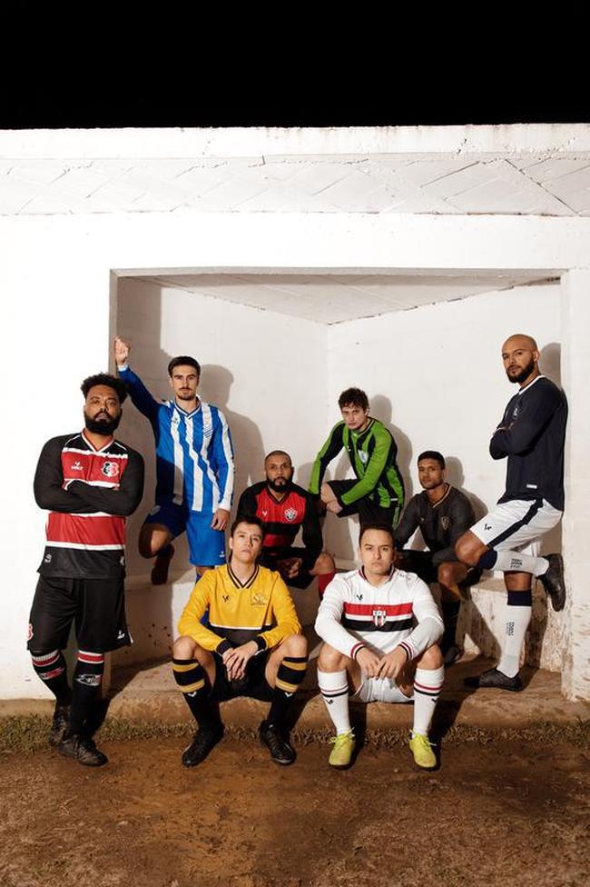 Camisas com mangas longas de Amrica, Botafogo-SP, CSA, Cricima, Figueirense, Remo, Santa Cruz e Vitria