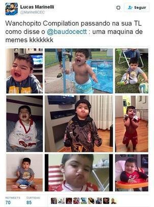 Filho de Ramón Ábila, pequeno Valentino, de 2 anos, herdou apelido do pai e virou 'Wanchopito'