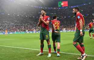 No Estdio Icnico de Lusail, Portugal e Sua se enfrentaram pelas oitavas de final da Copa do Mundo do Catar