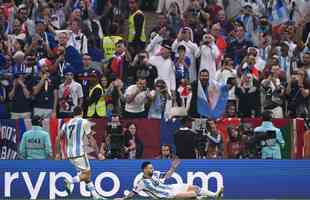 As melhores imagens da final da Copa do Mundo entre Argentina e Frana, no Estdio Icnico de Lusail, no Catar