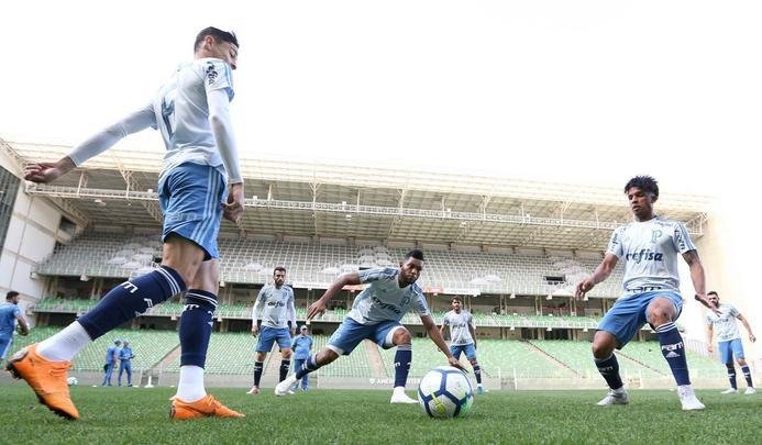 Felipo comandou treino do Palmeiras no Independncia visando ao jogo de quarta, s 21h45, no Mineiro, contra o Cruzeiro, pela semifinal da Copa do Brasil. Time precisa vencer para ir  deciso