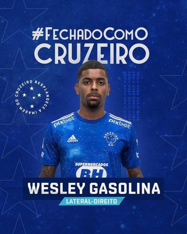 Wesley Gasolina (lateral-direito) - contrato at dezembro de 2024