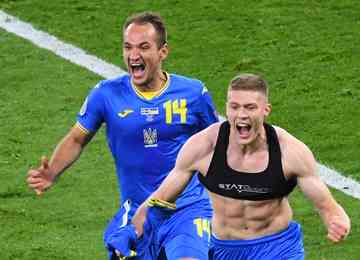 A seleção ucraniana vai enfrentar nas quartas a Inglaterra, que nesta terça eliminou a Alemanha