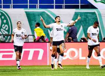 Com gol de Tiquinho Soares e pênalti perdido por Veiga, o Botafogo venceu o Palmeiras e ampliou a vantagem na liderança do Brasileiro