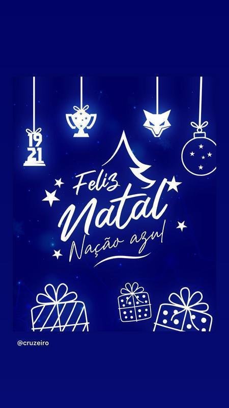 Imagem postada pelo perfil oficial do Cruzeiro