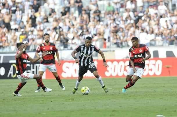 Fotos do jogo entre Atltico e Flamengo no Mineiro