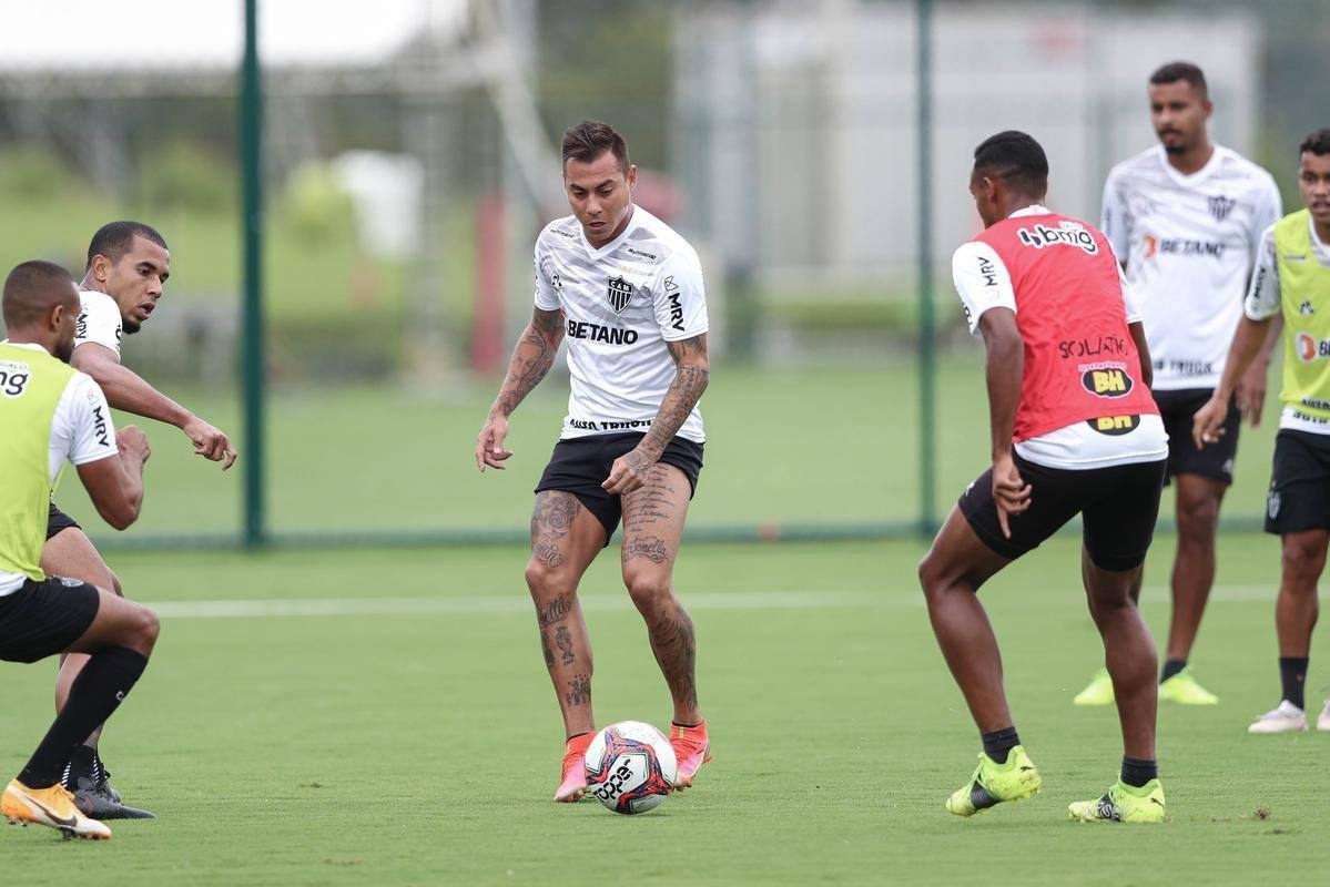 Treino do Atltico nesta tera-feira, 9 de maro de 2021