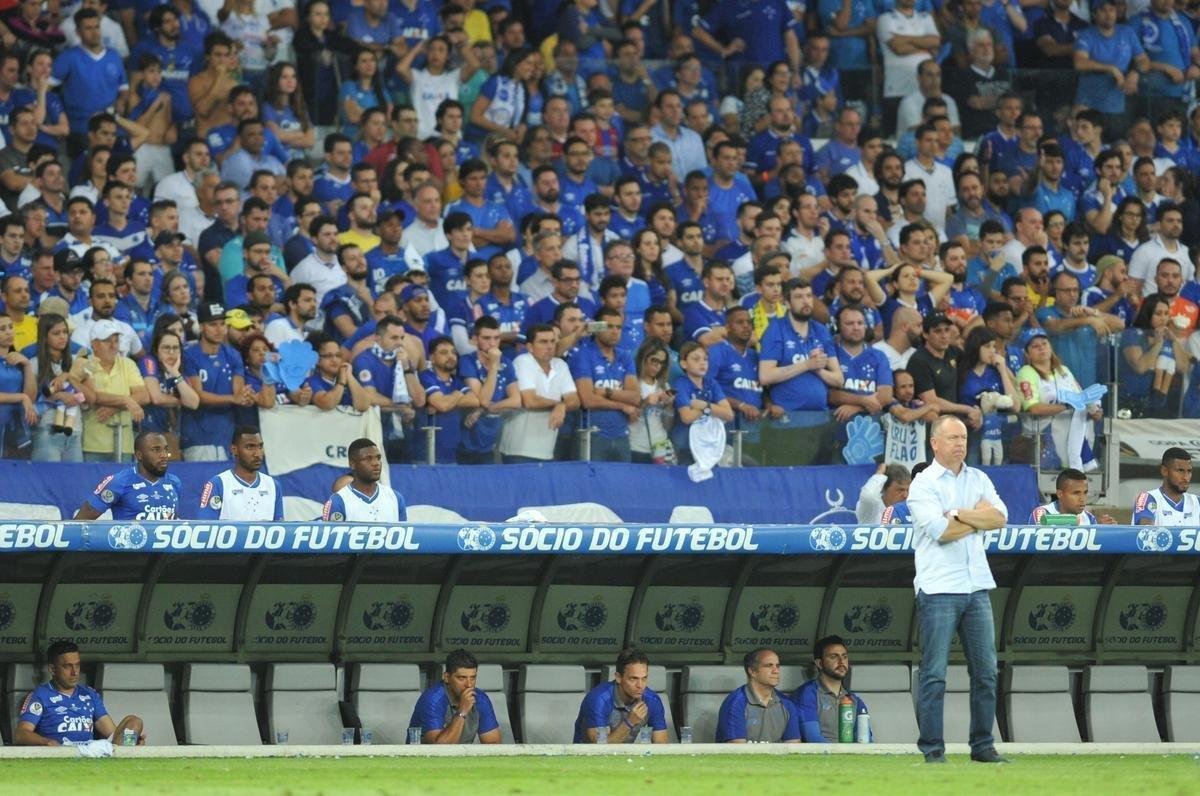 Torcida do Cruzeiro na grande deciso da Copa do Brasil contra o Flamengo