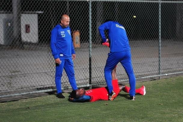 Jogadores do Equador participaram de segundo trabalho no Sesc Venda Nova, na Regio Norte de Belo Horizonte