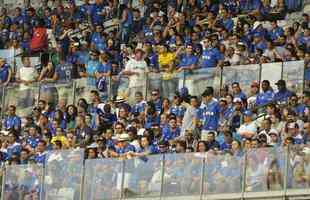 Torcedores do Cruzeiro compareceram em grande nmero ao Mineiro na semifinal contra o Tupi