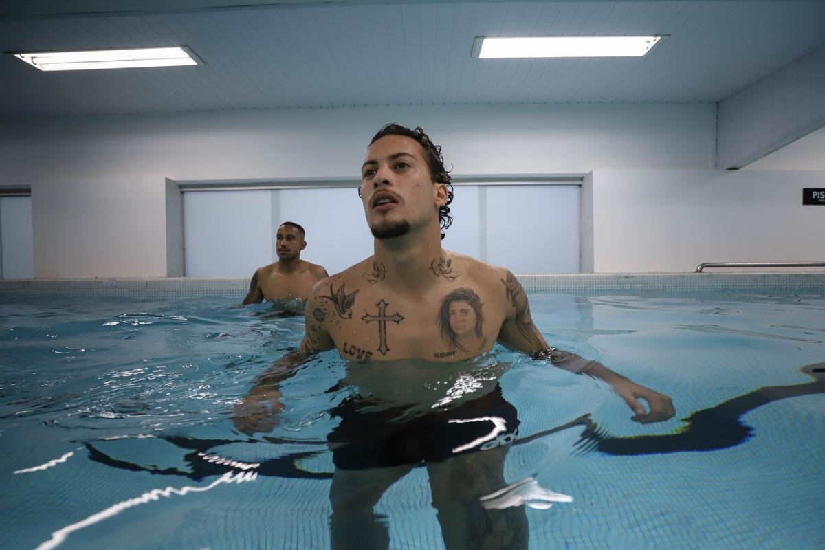 Fotos do treino do Atltico antes da viagem para a Argentina