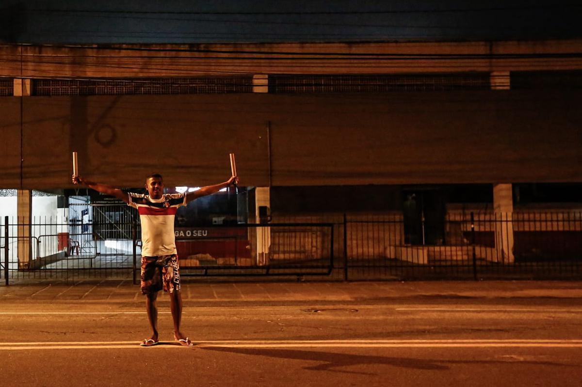 Sem torcida, devido ao protocolo de segurança contra a pandemia de Covid-19, o estádio do Arruda recebeu Santa Cruz e Salgueiro na decisão do 106º Campeonato Pernambucano, em 2020.