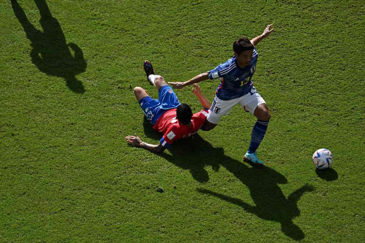 Japo e Costa Rica se enfrentaram no Ahmad Bin Ali Stadium, em Al-Rayyan