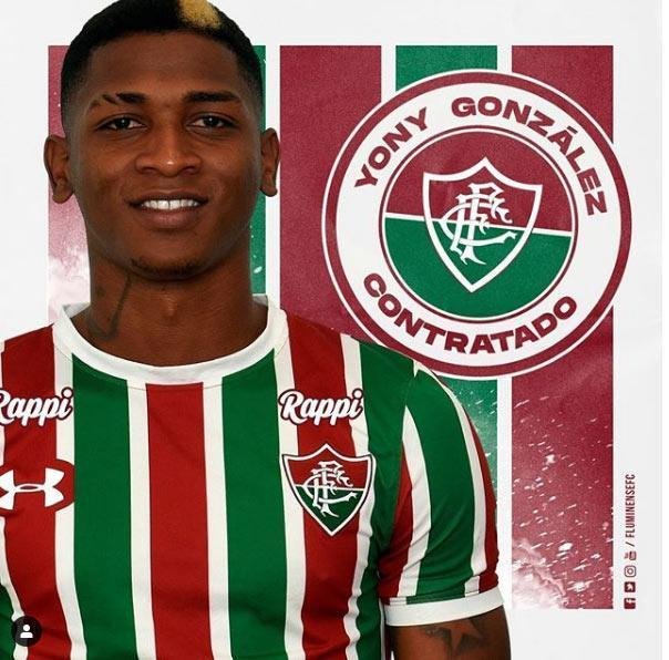 O Fluminense anunciou a contratao do meia Yony Gonzlez