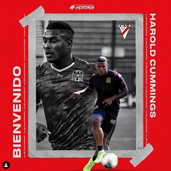 Harold Cummings, zagueiro (Always Ready, da Bolívia)