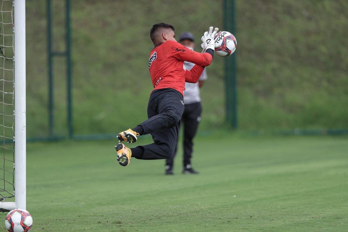 Treino do Atltico nesta tera-feira, 9 de maro de 2021